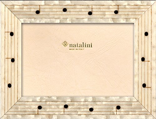 NATALINI, Note Bianco 13X 18 cm, Bilderrahmen mit Unterstützung für Tisch, Holz, Weiß, äußere Ausmaß 18 X 23 X 1,5 cm von Natalini