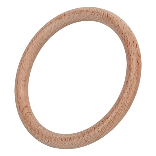 Natudeco 10 Stück Holzringe, Maserung, glatt poliert, angenehme Haptik, handwerklicher Holzring-Anhänger (10cm) von Natudeco