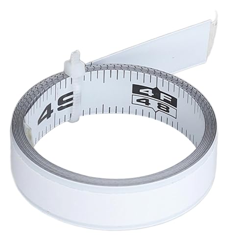 Natudeco selbstklebendes Maßband von links nach rechts, Ablesungslineal, von rechts nach links, selbstklebendes Maßband aus Karbonstahl für Werkbank, Tischkreissäge, Zeichentisch von Natudeco