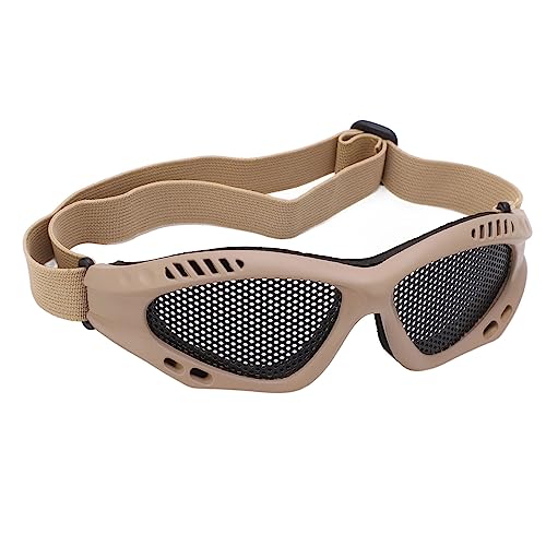 Schutzbrille Schlagfeste Brillen Eisengitterbrille Outdoor Wind Sand Schutzbrille Riementyp Mit Aufbewahrungstasche von Natudeco