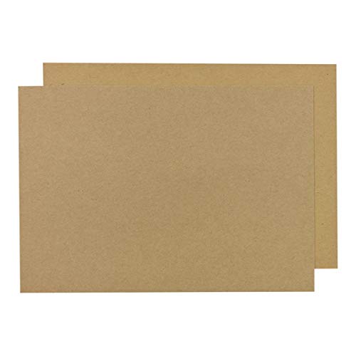 A3 Kraftkarton 283 g/m², 29,7 cm x 42 cm, unbedruckt, braun, Bastelkarton, festes Kraftpapier zum Basteln für Karten, Scrapbooking - 25 Blatt/Pack von Natürlich verpacken