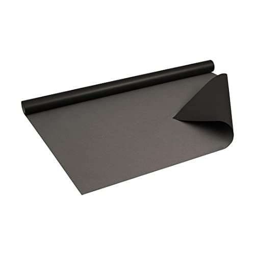 Geschenkpapier Schwarz und Grau, zweiseitig bedruckt, gerippt, 0,80 x 10 m von Natürlich verpacken