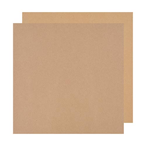 Kraftkarton 30,5 x 30,5 cm, flexibler Bastelkarton 225 g/m², festes Kraftpapier Scrapbooking, Basteln, Gestalten - 25 Blatt von Natürlich verpacken