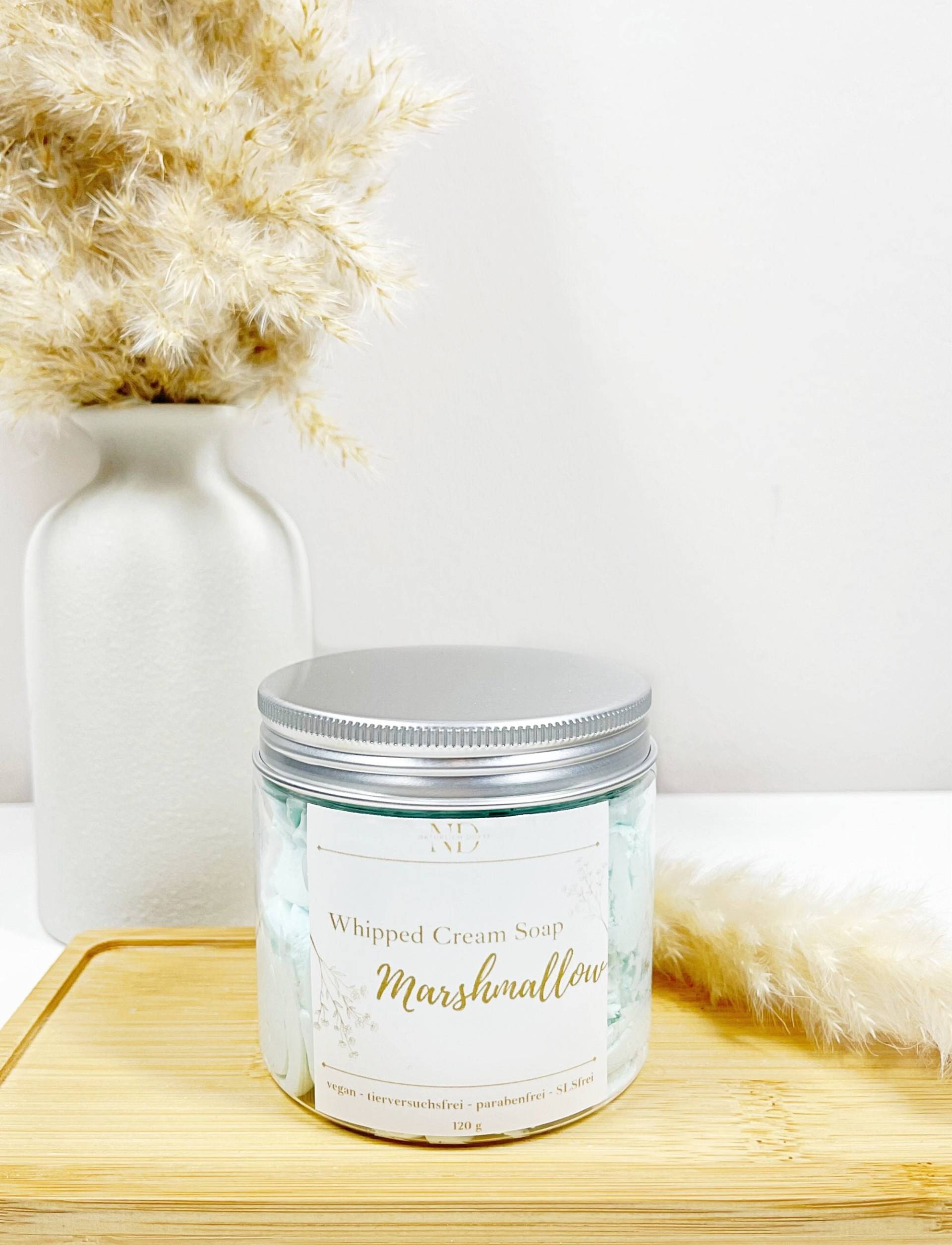 Dusch - Und Badebutter, Whipped Soap, Marshmallow, Vegan von NatuerlichDufte