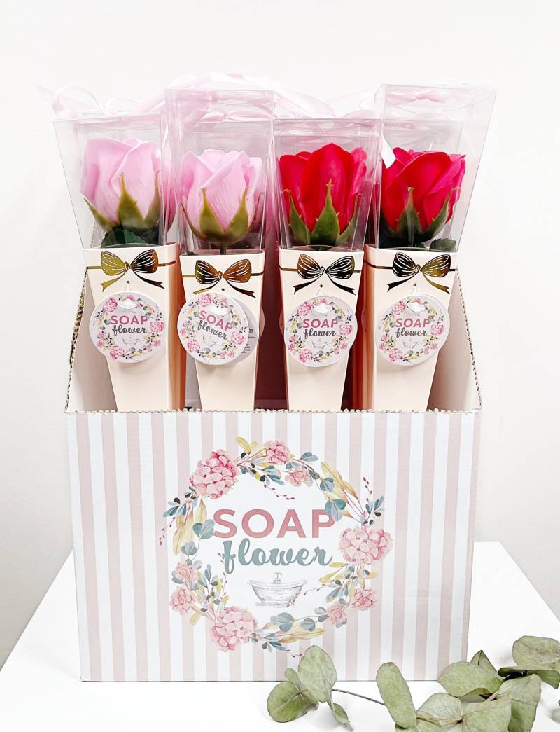 Seifenrose, Geschenk, Rosa Oder Rot von NatuerlichDufte