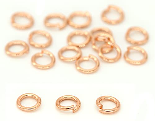 NaturSchatulle Biegeringe 925 Silber 18K Rosegold Ø 3-10mm Binderinge I 3 Stück Spaltringe Verbindungsringe Ösen Basteln DIY Schmuckherstellung Nickelfrei (3mm) von NaturSchatulle