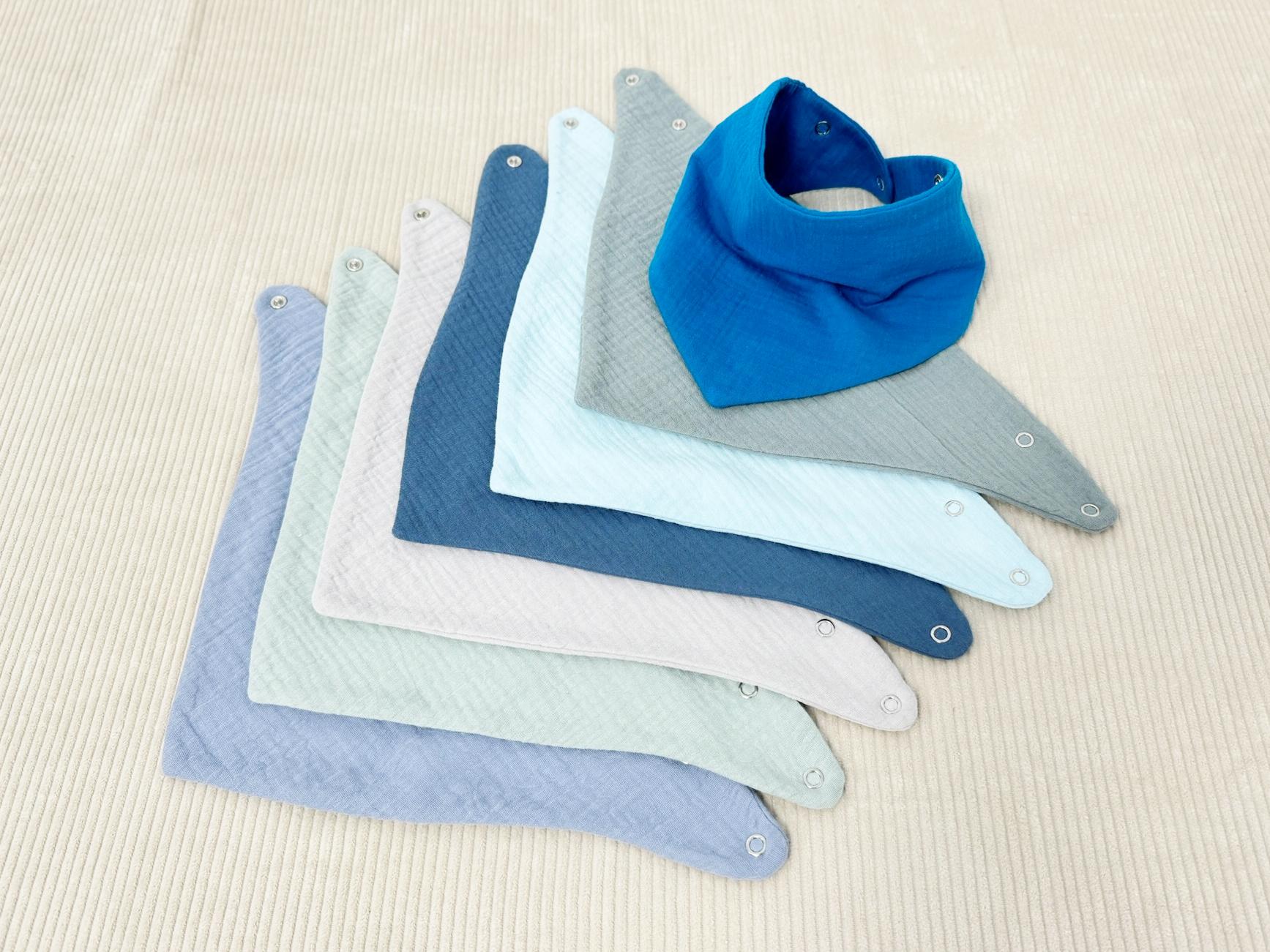 Saugstark & Wasserdicht Drei-Schicht Droll Lätzchen Bandana Baby Bio-Geschenk Musselin Junge Spucktücher Personalisierte von NaturalCuddles