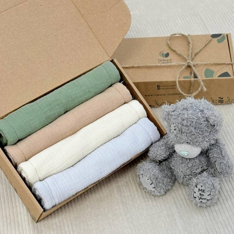 Spucktuch-Pack, Baby-Dusche-Box, Spucktücher, Bio-Baumwolle Baby Geschenk, Nützliches Baby-Dusche-Geschenk, Spucktücher von NaturalCuddles