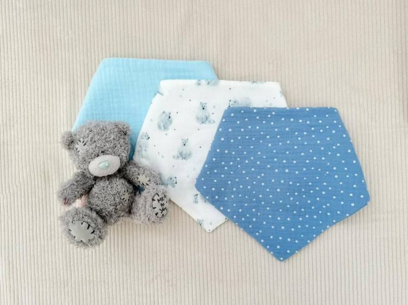 Wasserdichtes Baby-Lätzchen Aus Bio-Baumwolle, Einzigartiges Baby-Geschenk Für Jungen, Kleinkind-Lätzchen, Verstellbare Bandana-Lätzchen, Jungen von NaturalCuddles