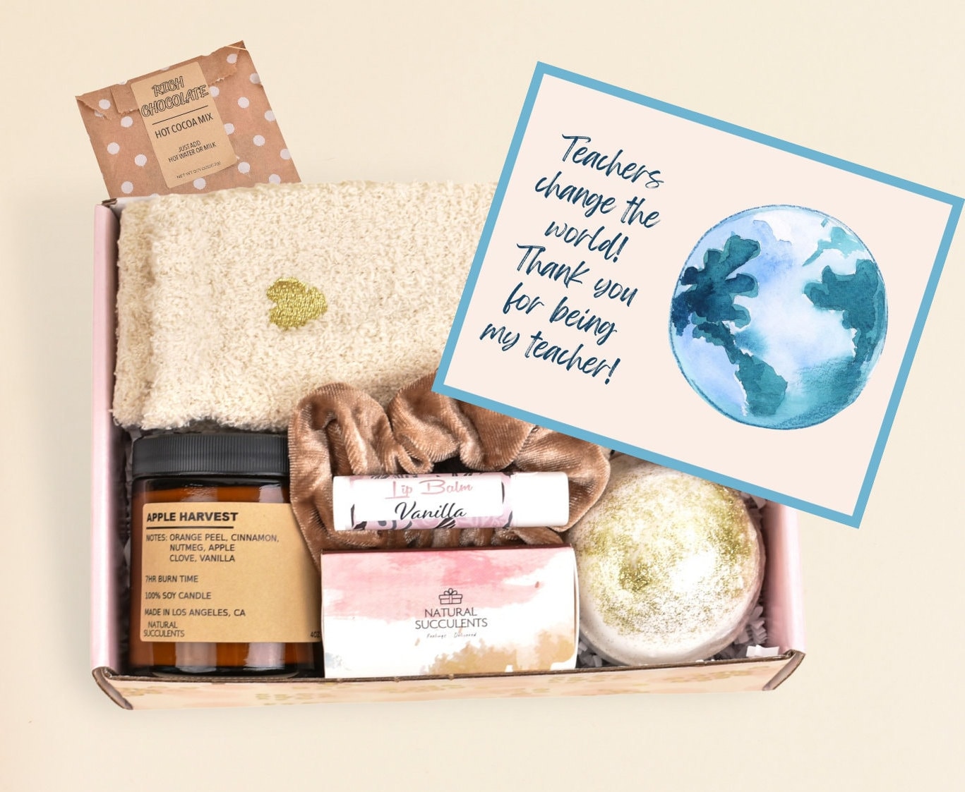 Care Paket Für Lehrer - Geschenk Senden Danke Wertschätzung Geschenkkarte | xah7 von NaturalSucculents