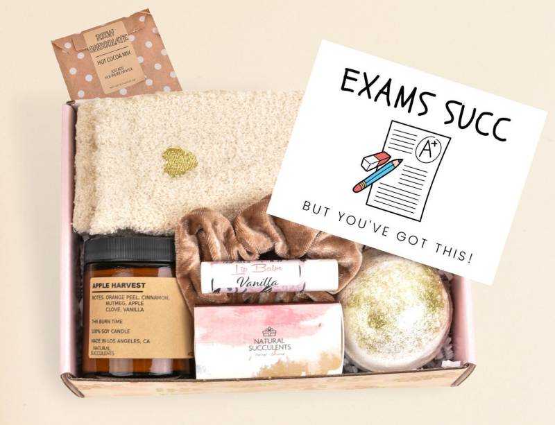 College Care Paket - Abschlussprüfungen Geschenkbox Examens Geschenk Für Studenten Geschenkideen Good Luck Exam Season | xae3 von NaturalSucculents