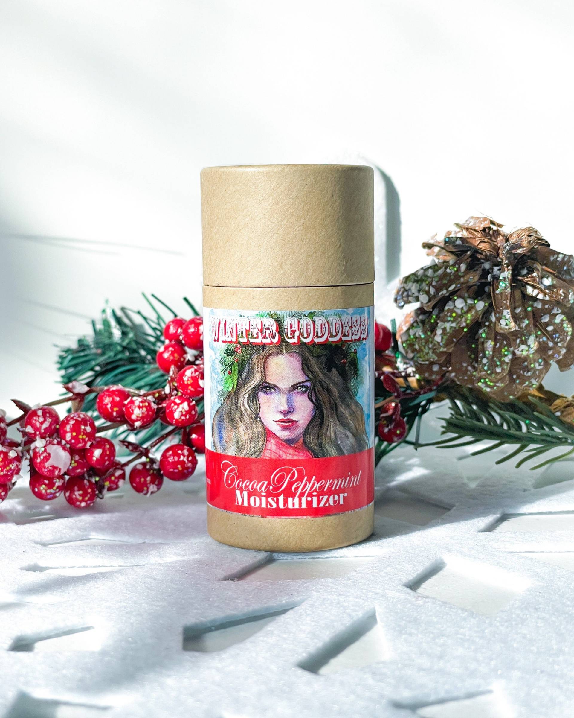 Wintergöttin Moisturizer - Zero Waste Umweltfreundlich Plastikfrei Feste Lotion Bio- Naturgöttin Hautpflege von NatureGoddessCo