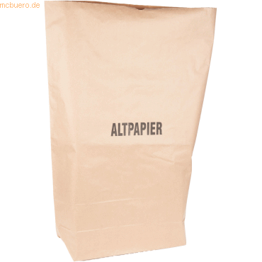 NatureStar Papiermüllsäcke Bio 120 Liter 2-lagig 'Altpapier' 700x950x2 von NatureStar