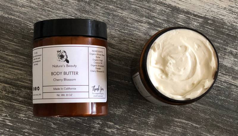 Bio Body Butter Gepeitschte Bio Sheabutter Körperbutter Für Stretch Mark Mom Geschenk Freund Schwester Nature's Beauty von NaturesBeauty2022