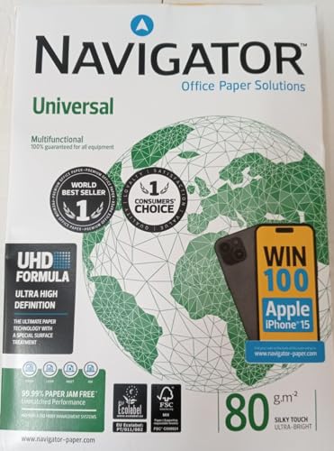 Navigator Universal Kopierpapier A3 80g weiß sehr hohe Weiße von NAVIGATOR