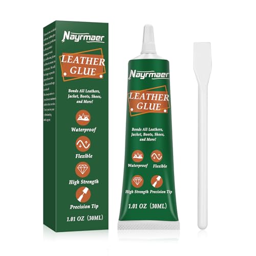 Nayrmaer Lederkleber Extra Stark, 30ml Wasserdicht Kleber für Leder, wasserfester Lederkleber für Sofareparatur, Lederhandwerk und flexibles Heimwerken usw (Leather Glue) (PGJS30G) von Nayrmaer