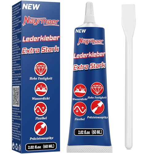 Nayrmaer Lederkleber Extra Stark 60ml, Professioneller Wasserfester Leder Kleber mit Anti-Verstopfungsspitze für Sofa, Pu Lede, Jacke, Geldbörse, Gürtel und Schuhe usw. Nayrmaer Lederkleber Extra Stark 60ml, Professioneller Wasserfester Leder Kleber mit Anti-Verstopfungsspitze für Sofa, Pu Lede, Jacke, Geldbörse, Gürtel und Schuhe usw. von Nayrmaer