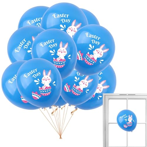 Nbbwwu Frohe Osterballons, Osterparty Latexballons Dekorationen,Süße 100 -fache Eier Bunny Chick Balloons | Happy Decor, thematische Party Latex Party liefert Dekorationen von Nbbwwu