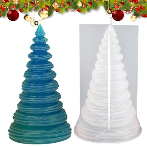 Nbbwwu Kerzenform Weihnachtsbaum,Weihnachtsbaumkerze Silikonform - Seifenform Silikon | 3D-Kerzenherstellungsform, Epoxidharz-Gussformen für Süßigkeitenseife, Home-Party-Dekorationsform von Nbbwwu