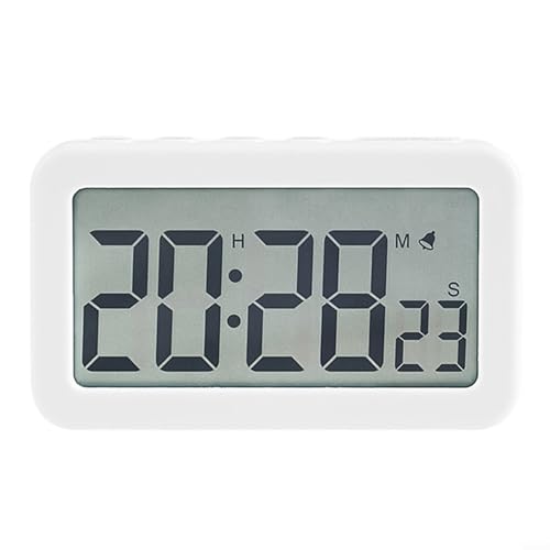 NbgrvB Wecker mit Schlummermodus und Countdown-Timer, für Morgenroutinen (Weiß) von NbgrvB