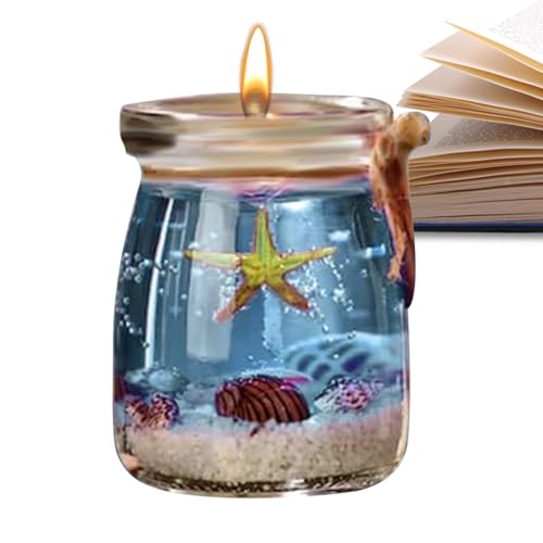 Aromatherapie-Kerzen I Gel-Kerze mit Meeresmotiv – Mehrzweck-Duftkerzen – Aromatherapie-Kerzen im Glas für Meditation, Entspannung von Nbhuiakl