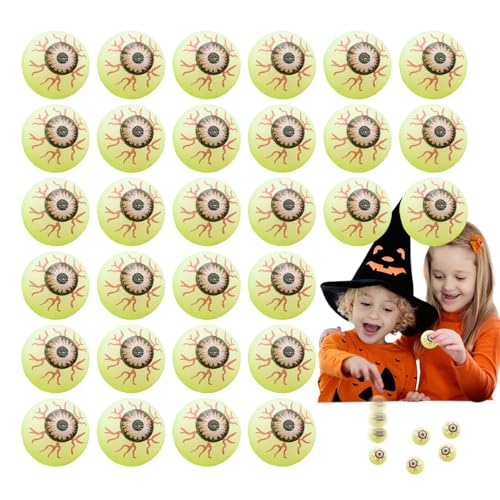 Halloween-Augenkugeln, Tischtennisbälle, Halloween, Treat Bag Stuffers, 30 Stück, beleuchten die Augäpfel | springende Kugeln, Füllung für Hallowe-Schalen von Nbhuiakl