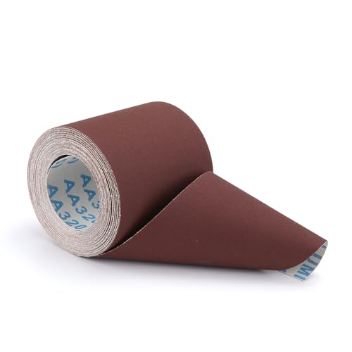 Schleifpapier Rolle 110 mm x 10 m für Holz und Wände, fein Schleifpapier, Körnung 320 von Ndjiloik