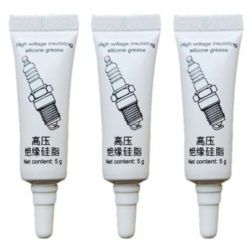 Neamou [3 Stück Hochvolt Isolierung Silikonfett Schmierfett Tube, Dielektrisches Mehrzweckfett Silicone Grease, Silikon Schmierstoff Fett Für Gummidichtungen, Elektronik, Zündkerzen von Neamou