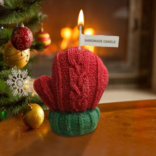 Neamou Duftkerze Weihnachten Mit Handschuhe Design, Weihnachtskerzen Weihnachtsdeko, Candles Aesthetic Room Decor, Weihnachtskerze Duftkerzen Geschenkset, Kleine Kerzen Aesthetic Weihnachten Deko von Neamou