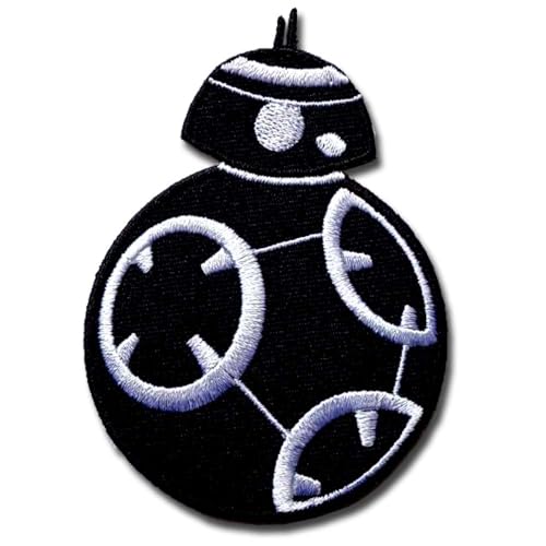 NeatPatch BB-8 BB8 Aufnäher, bestickt, zum Aufbügeln, Boba Fett, Mandalorian Aemor, Kopfgeldjäger, Jedi-Orden, Assault Walker ATAT at R2D2 R2-D2 Rebellen-Allianz Galaktische Republik Imperial von NeatPatch