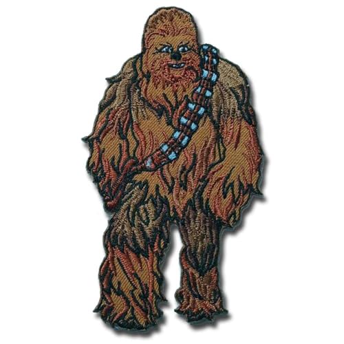 NeatPatch Chewbacca Chewie Patch bestickt zum Aufbügeln auf Logo Boba Fett Mandalorian Kopfgeldjäger Jedi Orden Assault Walker ATAT at R2D2 R2-D2 Rebel Alliance Galactic Republic Imperial Stormtrooper von NeatPatch