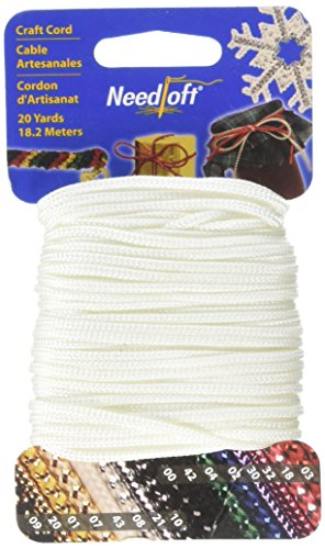 Needloft Bastelkordel 20Yard Solid White von Cottage Mills