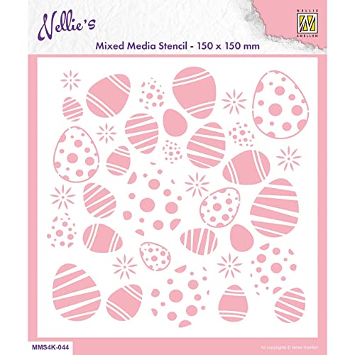 Nellie Snellen, Mixed Media Stencils Easter Eggs Background Nellie Snellen, Mixed Media Stencils Easter Eggs Background von Nellie Snellen