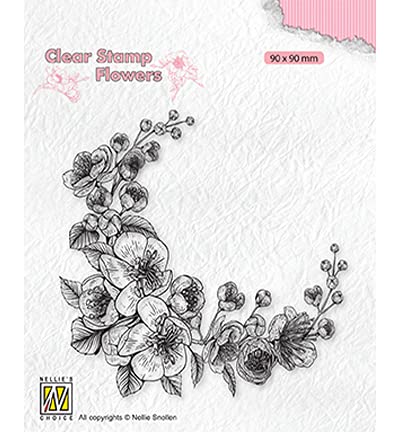 Clear Stamp - Blossom corner von Nellie's Choice