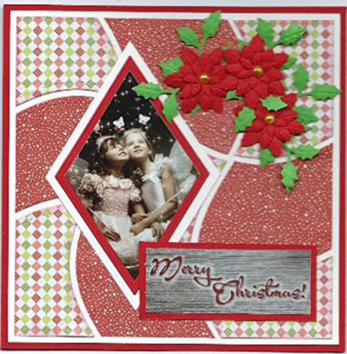 Nellie's Choice MFD082 Stanzschablone Diamant-Cutting Die-Multi Frame Dies 11 Stück-13,7 Karten Basteln-Bastel Scrapbooking-Scrapbook Zubehör, Metall, Rosa, 13,7 x 7,9 cm von Nellie's Choice