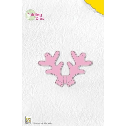 Nellie's Choice NFD027 Faltbare Schneeflocke Stanzform – 5,4 x 9 cm – Kartenherstellung Zubehör – Metall-Bastelschablonen für Scrapbooking, DIY und Papierhandwerk, rose, 5.4 x 9 cm von Nellie's Choice