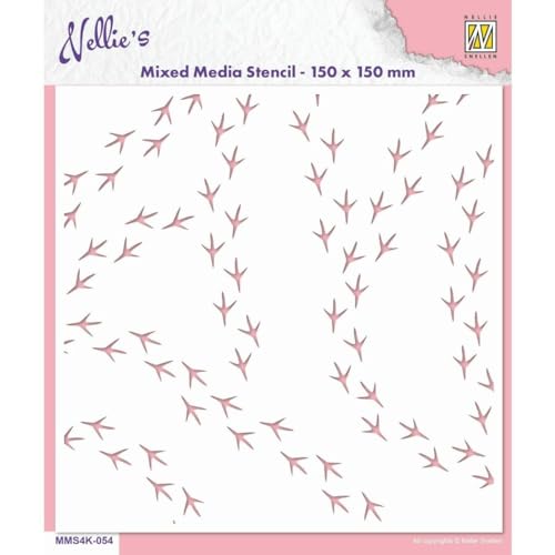 Nellie's Choice Stencil Birdfeet MMS4K-054 von Nellie's Choice