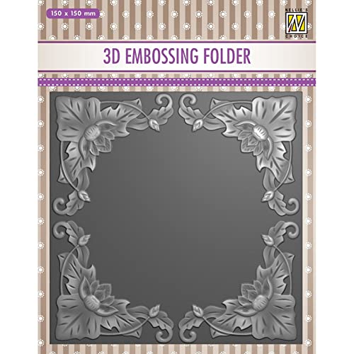 Nellie's Choice - Stencil - Exotic flower frame von Nellie's Choice