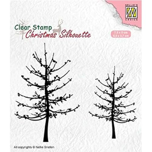 Nellies Choice Christmas Silhouette Clear Stamps leafless Trees 75x50mm & 55x37mm von Nellie's Choice