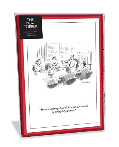 Nelson Line The New Yorker Cartoon Run It by Legal Holiday Cards (Box mit 8 Stück) von Nelson Line