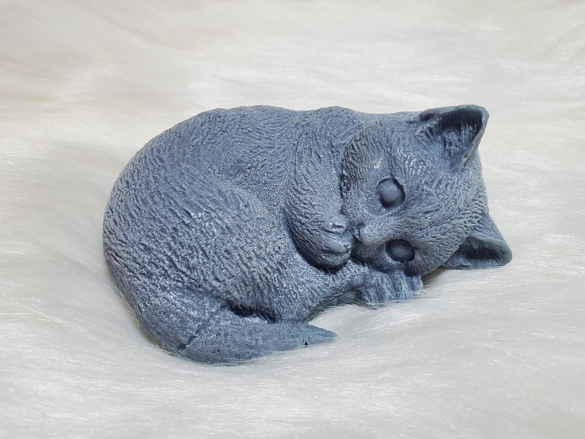 Schlafende Katze Formseife Benutzerdefinierte Duft Und Farbe, Eselmilchseife von NemesisBoutique