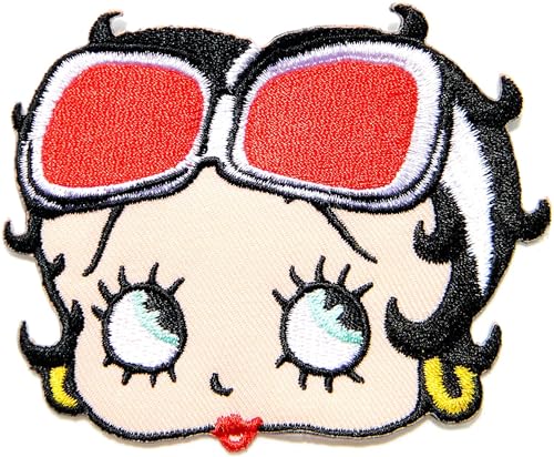NeoRich Pretty Betty Lady Patch bestickt zum Aufbügeln auf Mädchen Boop Cartoon Logo Kind Baby Symbol Abzeichen Kopf von NeoRich