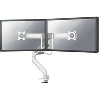 Neomounts Monitor-Halterung DS75-450WH2 weiß für 2 Monitore, Tischklemme, Tischbohrung von Neomounts