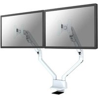 Neomounts Monitor-Halterung FPMA-D750DWHITE2 weiß für 2 Monitore, Tischklemme, Tischbohrung von Neomounts