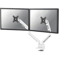 Neomounts Monitor-Halterung DS70-250WH2 weiß für 2 Monitore, Tischklemme, Tischbohrung von Neomounts