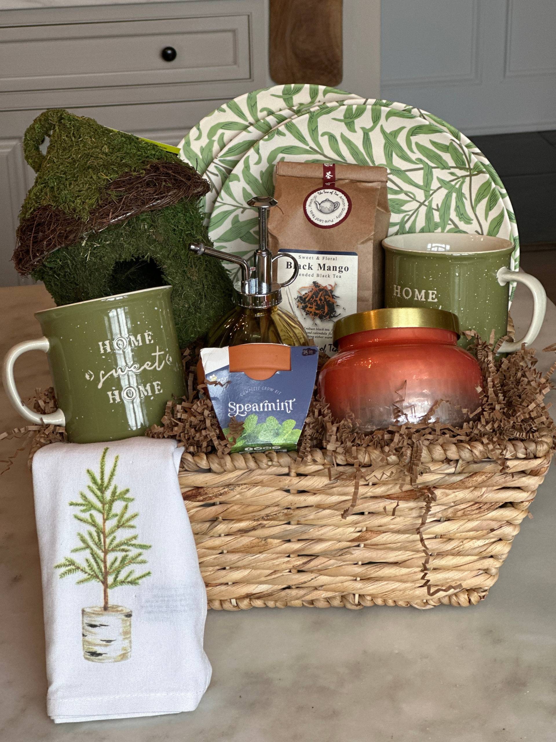 Deluxe Geschenkkorb/Geschenkkorb/Willkommen Zu Hause/Neues Haus/Gartenarbeit/Neues Zuhause/Tee Geschenk/Ruhestand/Danke Geschenke/Haus Süßes von NestCustomBaskets