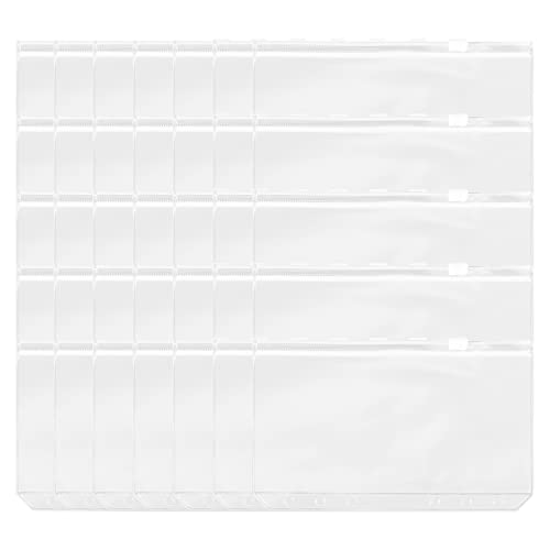 Netoches 35 StüCk A6 6-Loch Binder Wasserdichte PVC Geld Budget UmschläGe ReißVerschluss Binder für A6 Notizbuch Binder von Netoches