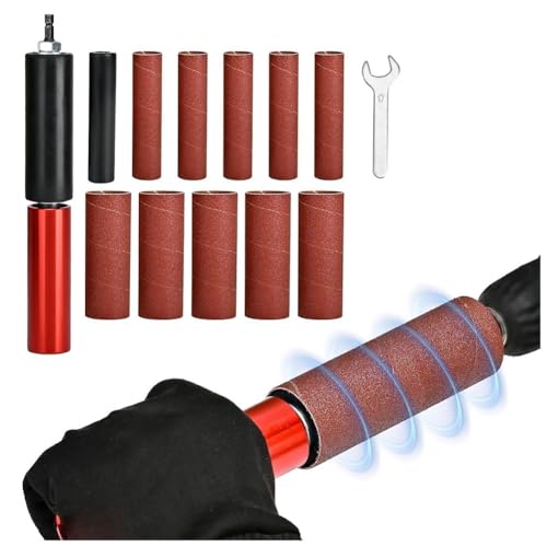 Nettoppo Trommelschleifer-Set, Gummi-Schleifwalze für Bohrmaschine 4-1/2 X 1-1/2, Spindelschleifer-Adapter für Bohrmaschine Nettoppo Trommelschleifer-Set, Gummi-Schleifwalze für Bohrmaschine 4-1/2 X 1-1/2, Spindelschleifer-Adapter für Bohrmaschine von Nettoppo