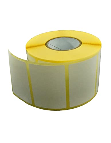 Netuno 1 Rolle Thermo-Etiketten selbstklebend 60 x 40 mm 1000 Stück Paper-Aufkleber für Gläser Marmelade Einmachgläser Tiefkühletiketten Gefrieretiketten zum Beschriften Haushalts-Etiketten 6 x 4 cm von Netuno