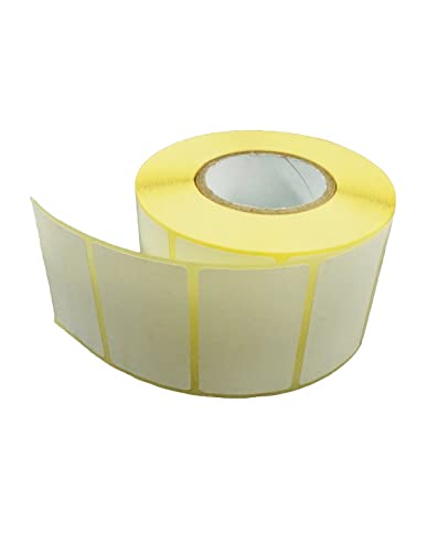 Netuno 1 Rolle Thermoetiketten selbstklebend 50 x 30 mm 1000 Stück Etiketten selbstklebend Haushaltsetiketten Klebeetiketten Tiefkühletiketten Aufkleber zum Beschriften Papieretiketten 5 x 3 cm von Netuno